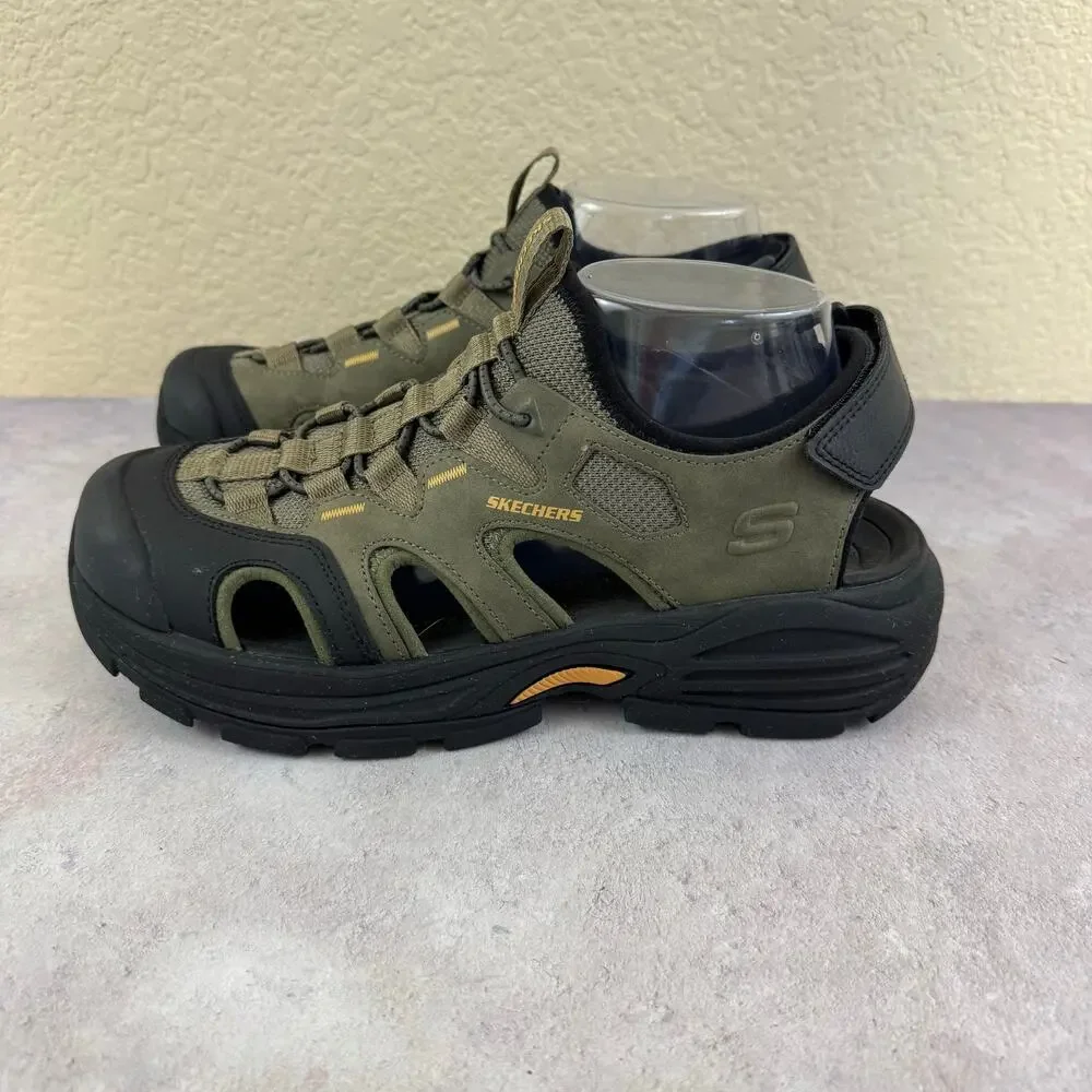 Skechers Shoes Mens Size 7 Fairport-Bradley Outdoor Olive Green Sport Sandal